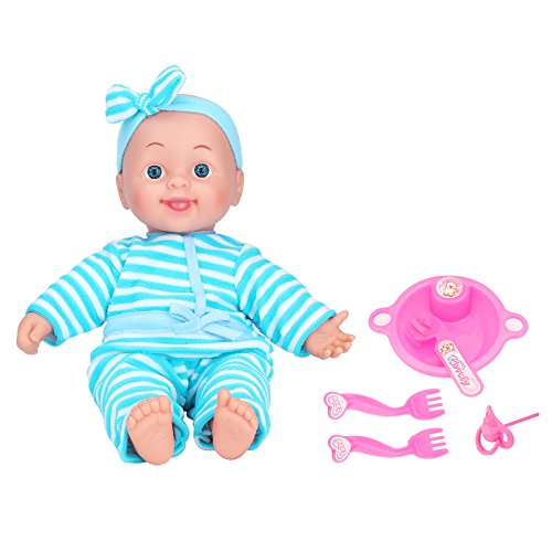 118 DollHappyCell Baby Toys 118 inch Washable Soft Body Sweet Face BabyDoll 5 Piece Gift Set Pretend Play House Perfect for Children 3 Doll03