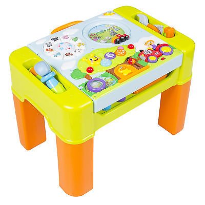 Kids Learning Activity Table With Quiz Music Lights Shapes Tools