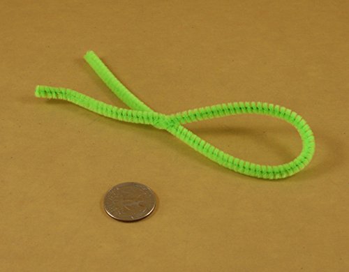 12 Chenille  Pipe Cleaner  6mm Stems 50 Per Color Choose From 14 Colors Apple Green