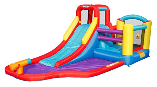 Pogo Jumbo Waterpark Inflatable Water Slide Bounce House Ball Pit Includes Blower