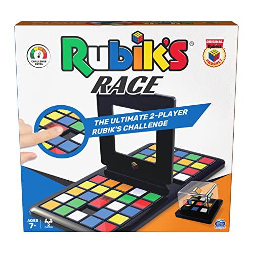 Rubiks Race Classic FastPaced Strategy Sequence Brain Teaser Travel Board Game TwoPlayer Speed Solving FaceOff for Adults  Kids Ages 7 and up
