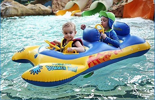 Inflatable children Swimming Ring Swimming pool toys Double seat for children swim