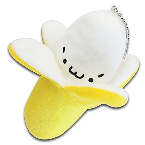 5 Yellow Banana Fruit Stuffed Animal Soft Plush Toy Keychain New Cute by Idragoninc