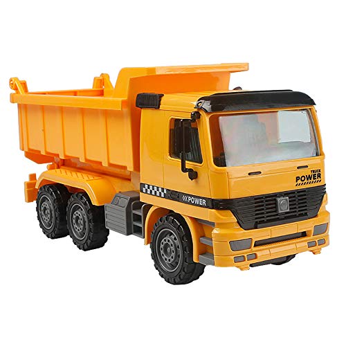 ROCK1ON Toy Dump Truck Model for Kids Diecast Construction Vehicles Toy Large Capacity Dump Bucket Early Learning Gift for Children