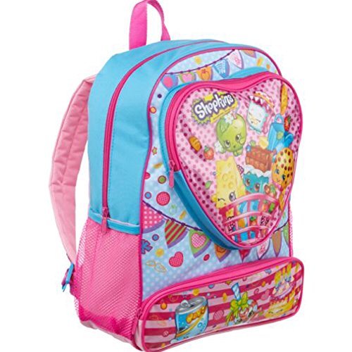 Shopkins Toys Heart Large 16 Front Pocket Kids Backpack