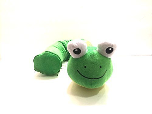 Kids Travel Pillow Head Rest Toy Cushion Cuddle Buddy Tablet Easel Pet Stuffed Animal Plush Flexible Frog