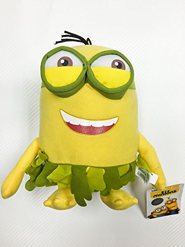 New 2015 Minions Movie 9 to 10 Plush Toy Au Naturel Jungle Minion Plush Exclusive Collection by Universal